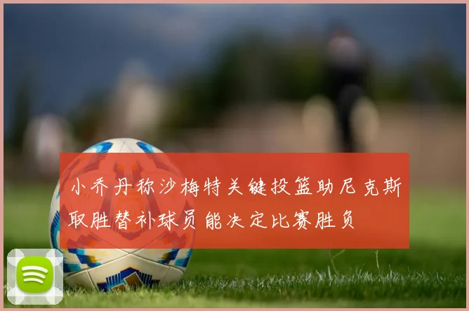 小乔丹称沙梅特关键投篮助尼克斯取胜替补球员能决定比赛胜负